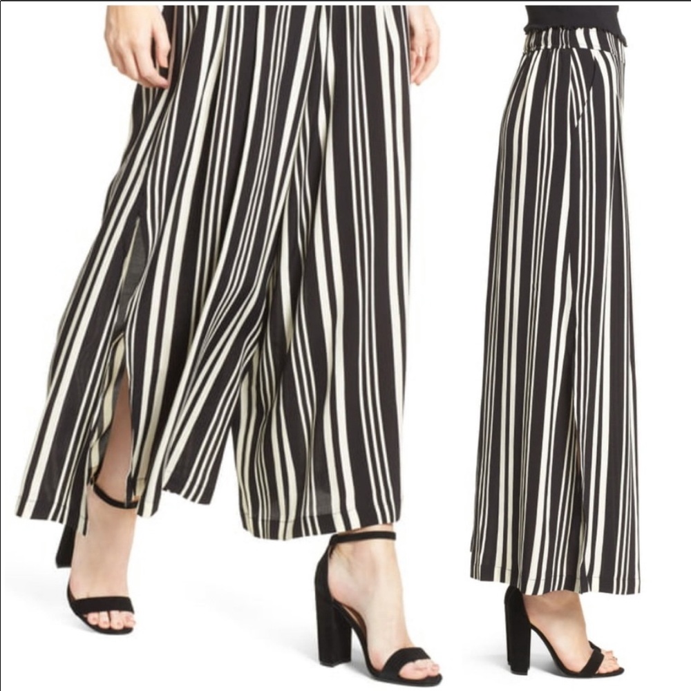 BP black and white palazzo style pants size XL